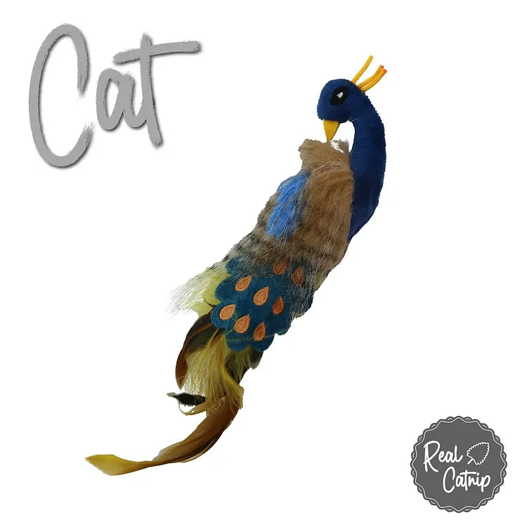 Peacock Cat Toy Love My Human