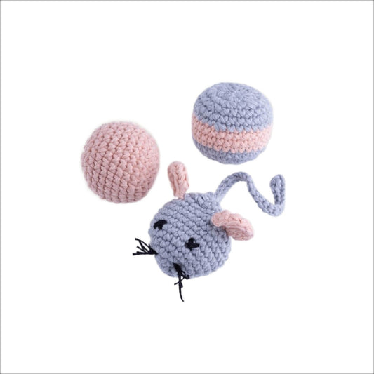Crochet Cat Toy Set