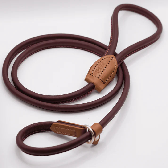 Rolled Leather Slip Lead