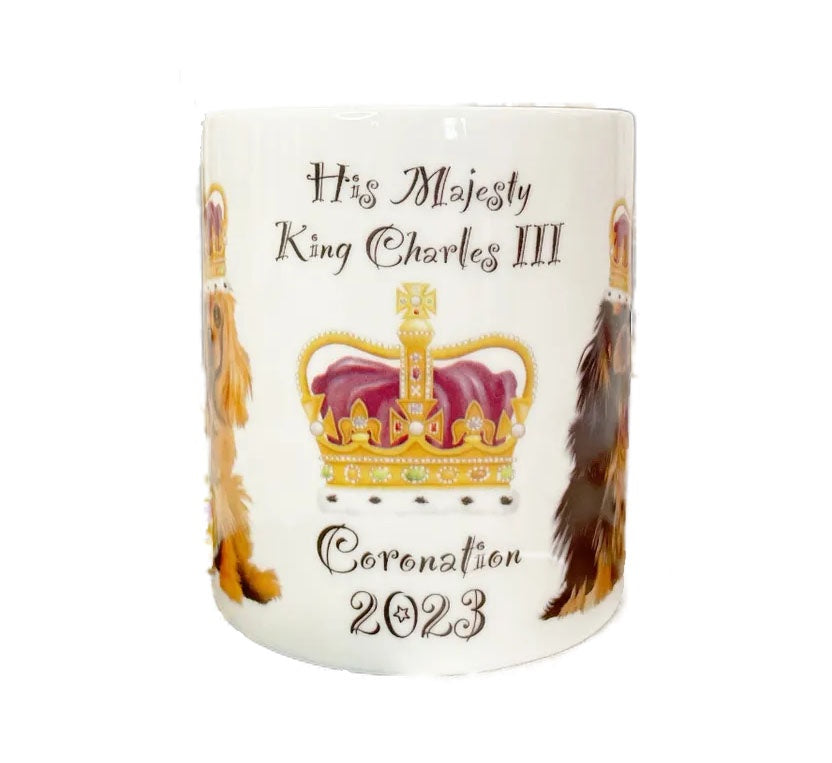 Kings Charles Spaniel Coronation Mug